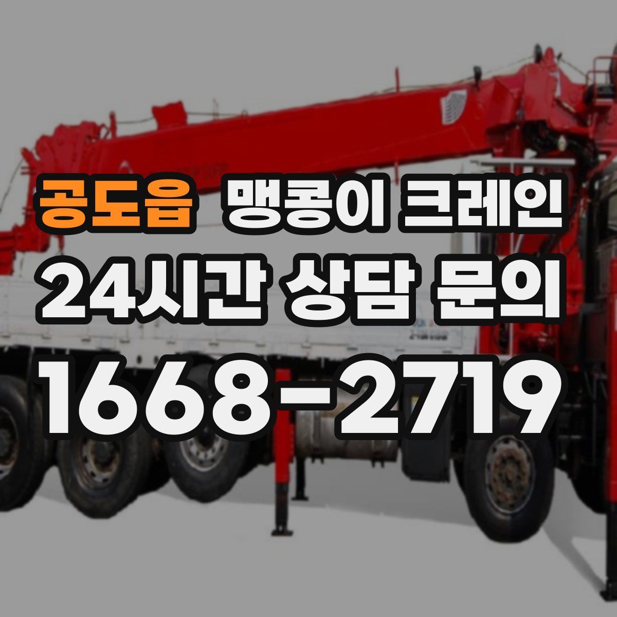 공도읍 맹콩이 크레인