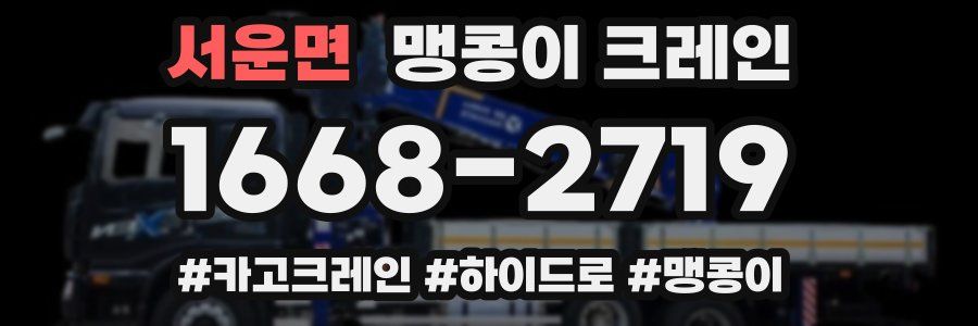 서운면 맹콩이 크레인