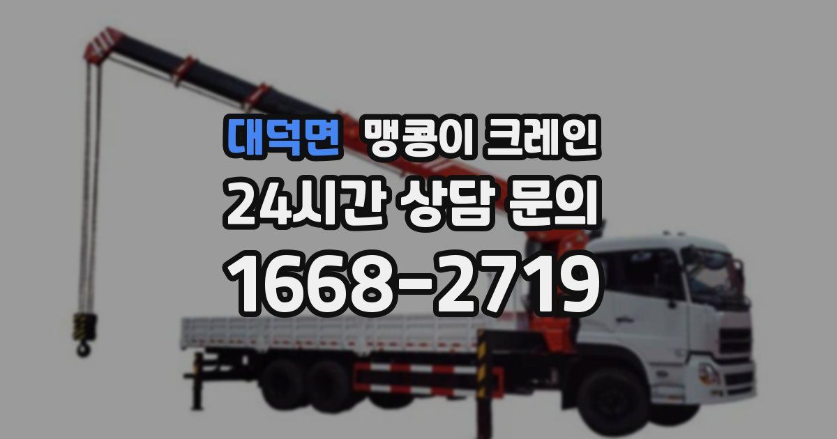 대덕면 맹콩이 크레인