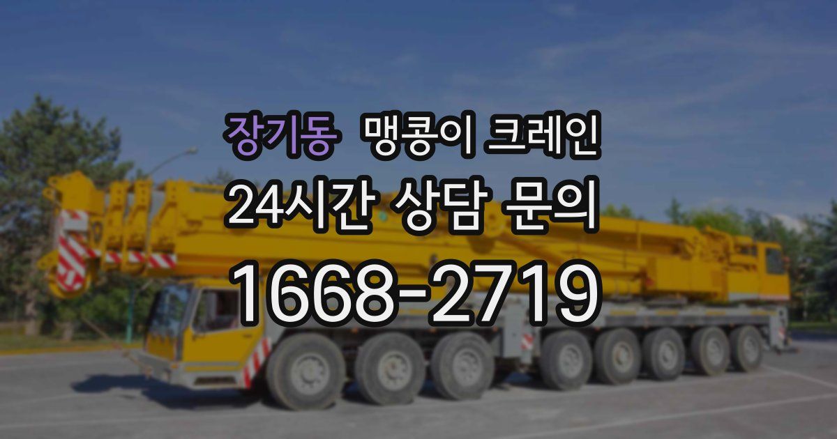 장기동 맹콩이 크레인