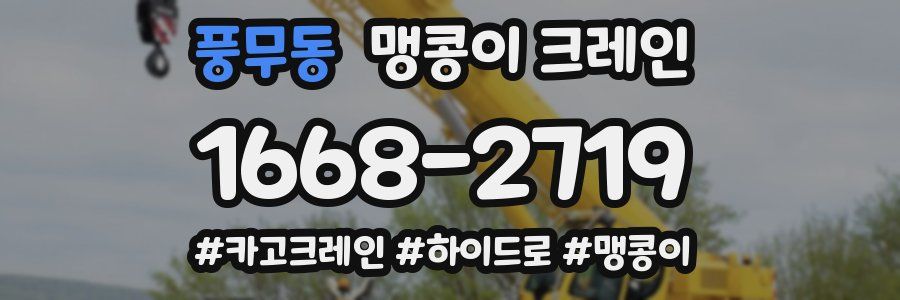 풍무동 맹콩이 크레인