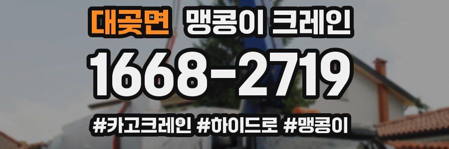 대곶면 맹콩이 크레인