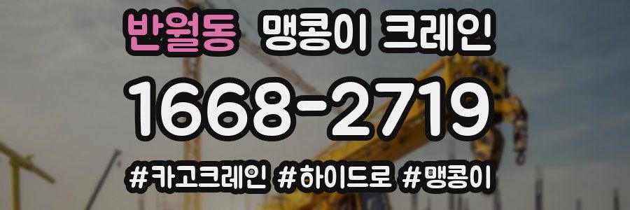 반월동 맹콩이 크레인