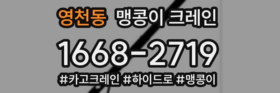 영천동 맹콩이 크레인