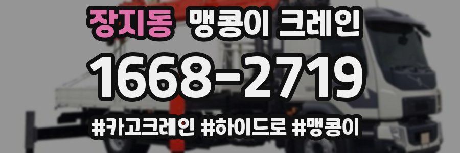 장지동 맹콩이 크레인