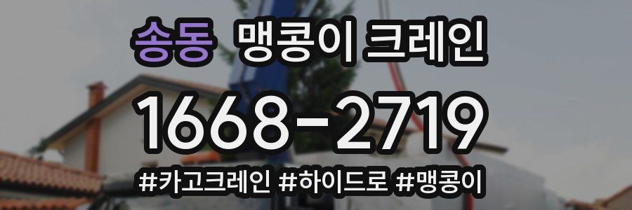 송동 맹콩이 크레인