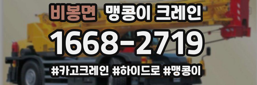 비봉면 맹콩이 크레인