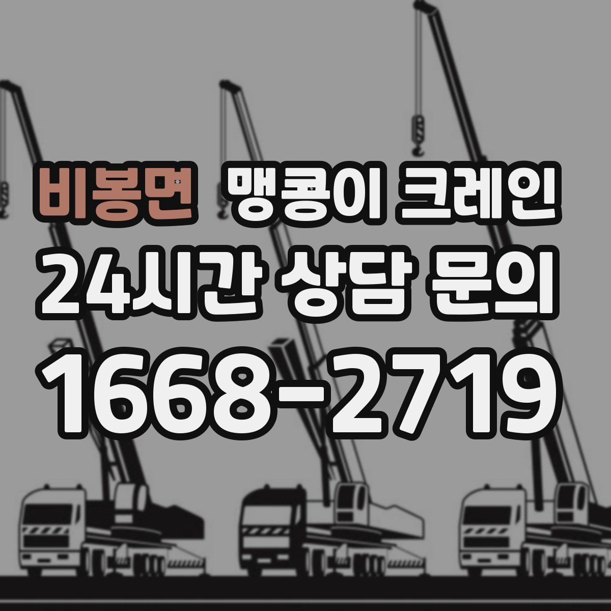 비봉면 맹콩이 크레인