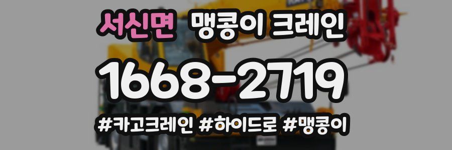 서신면 맹콩이 크레인