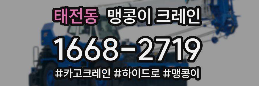 태전동 맹콩이 크레인