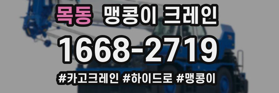 목동 맹콩이 크레인