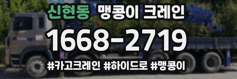 신현동 맹콩이 크레인