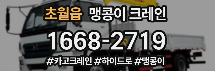 초월읍 맹콩이 크레인