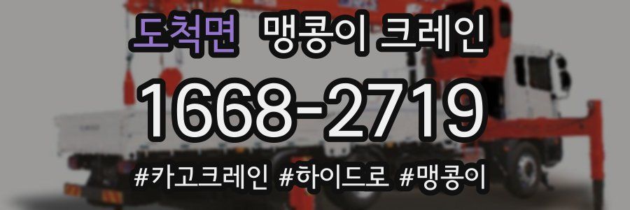 도척면 맹콩이 크레인