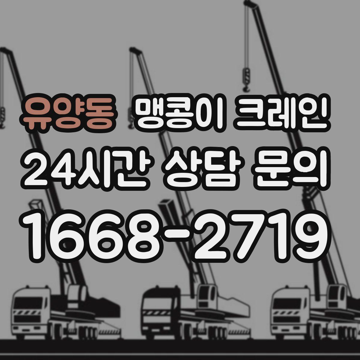 유양동 맹콩이 크레인