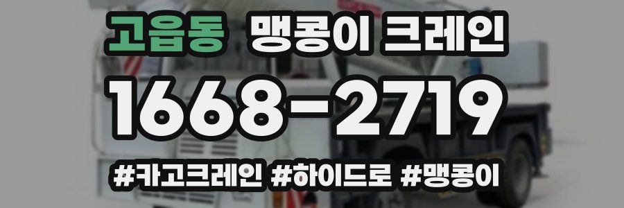 고읍동 맹콩이 크레인