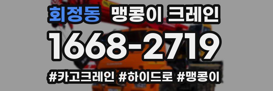 회정동 맹콩이 크레인