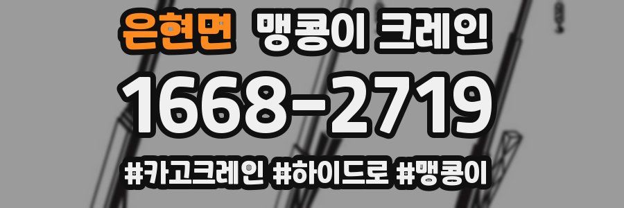 은현면 맹콩이 크레인