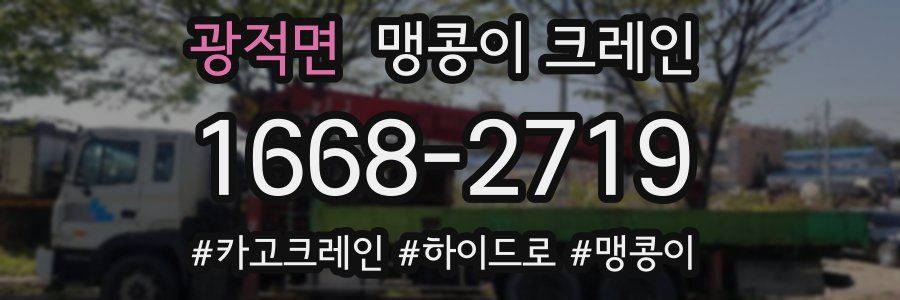 광적면 맹콩이 크레인