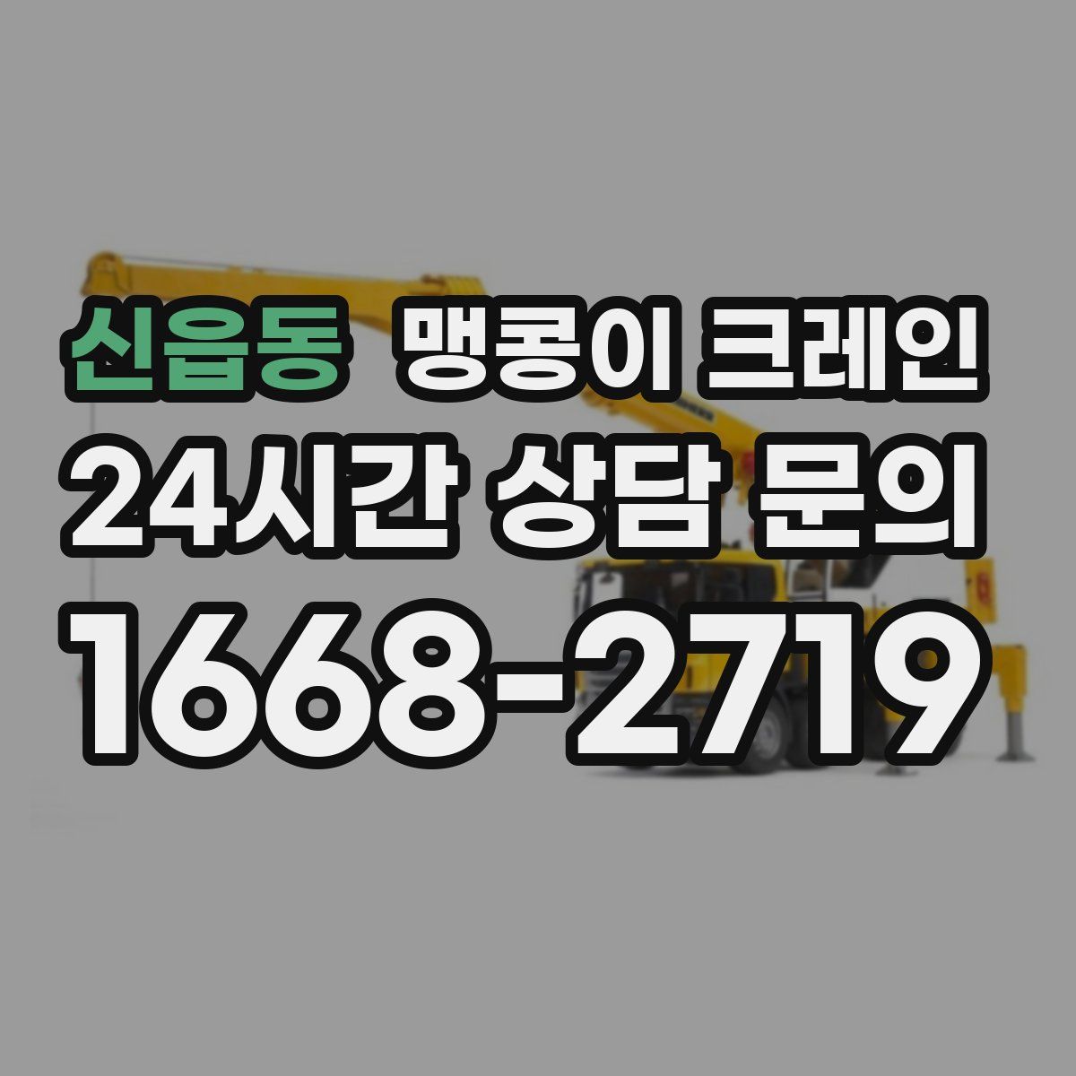 신읍동 맹콩이 크레인