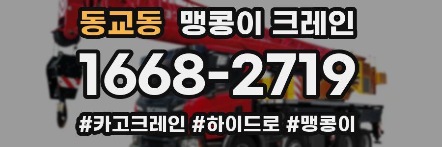 동교동 맹콩이 크레인
