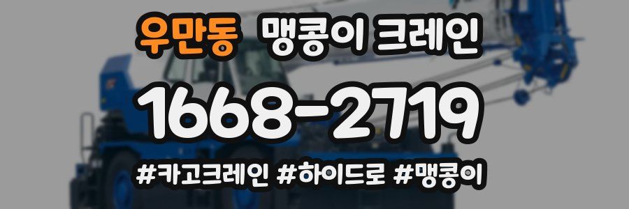 우만동 맹콩이 크레인