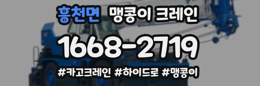 흥천면 맹콩이 크레인