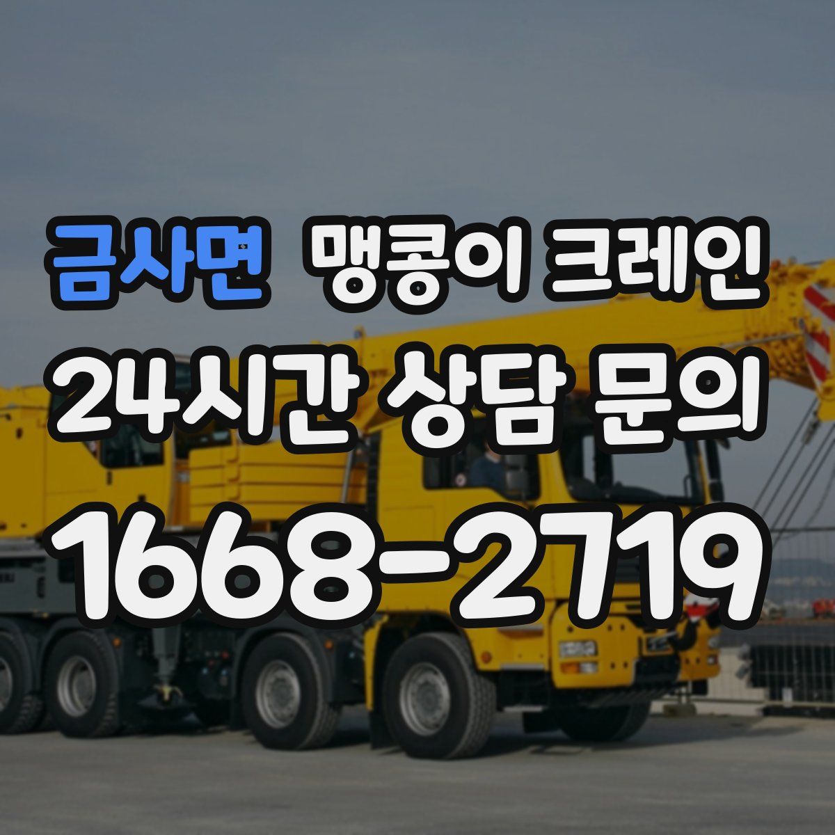 금사면 맹콩이 크레인