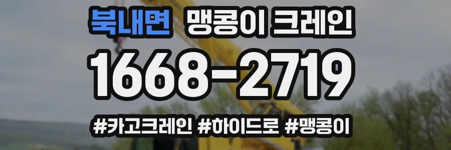 북내면 맹콩이 크레인