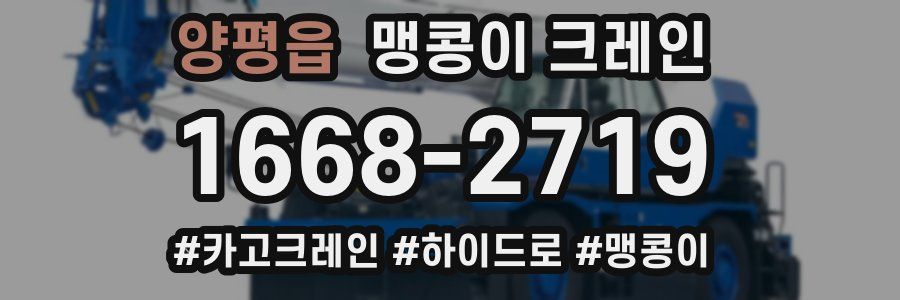 양평읍 맹콩이 크레인