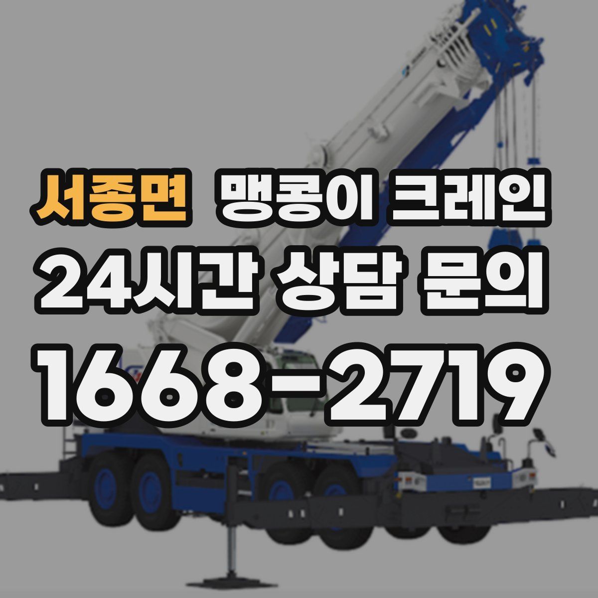 서종면 맹콩이 크레인
