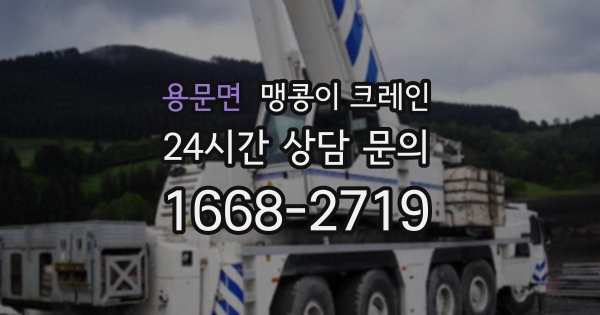 용문면 맹콩이 크레인