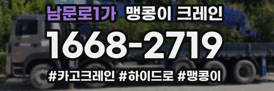 남문로1가 맹콩이 크레인