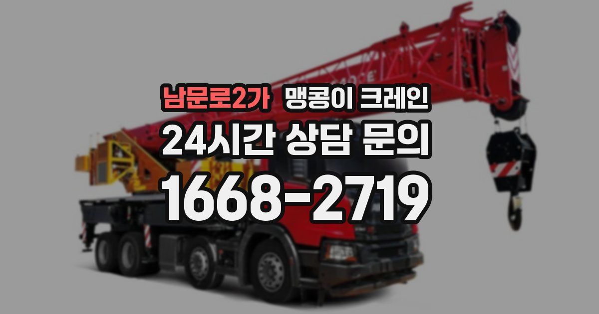 남문로2가 맹콩이 크레인