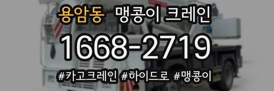 용암동 맹콩이 크레인