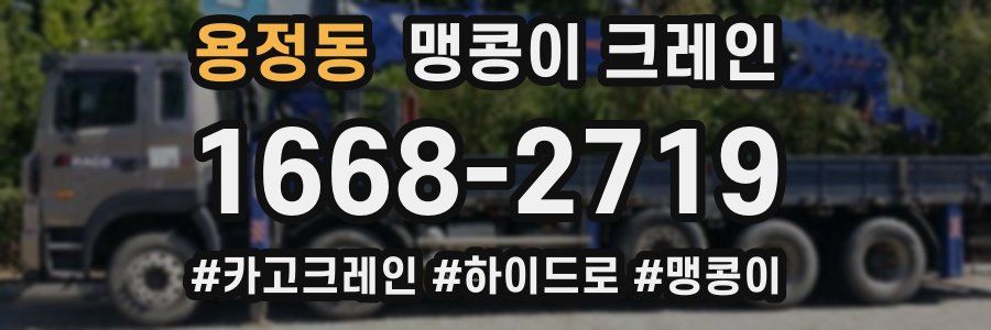용정동 맹콩이 크레인