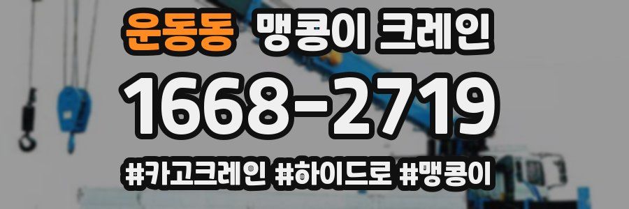 운동동 맹콩이 크레인