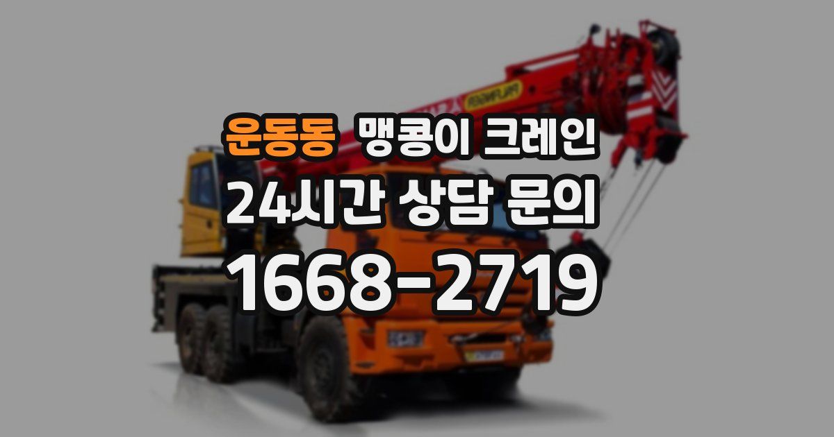 운동동 맹콩이 크레인