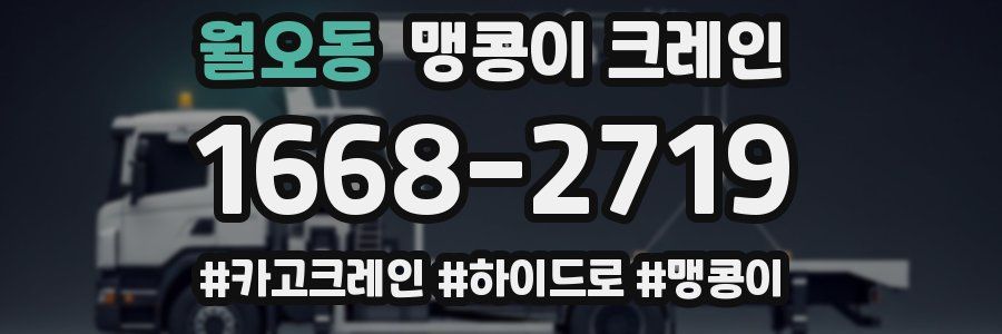 월오동 맹콩이 크레인