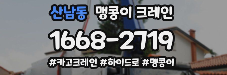 산남동 맹콩이 크레인