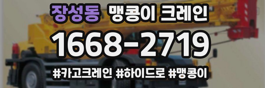 장성동 맹콩이 크레인