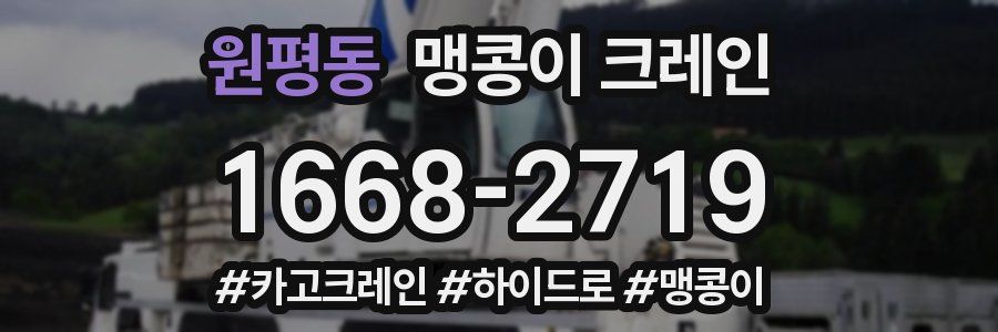 원평동 맹콩이 크레인