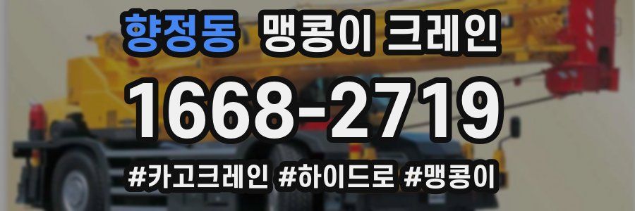 향정동 맹콩이 크레인