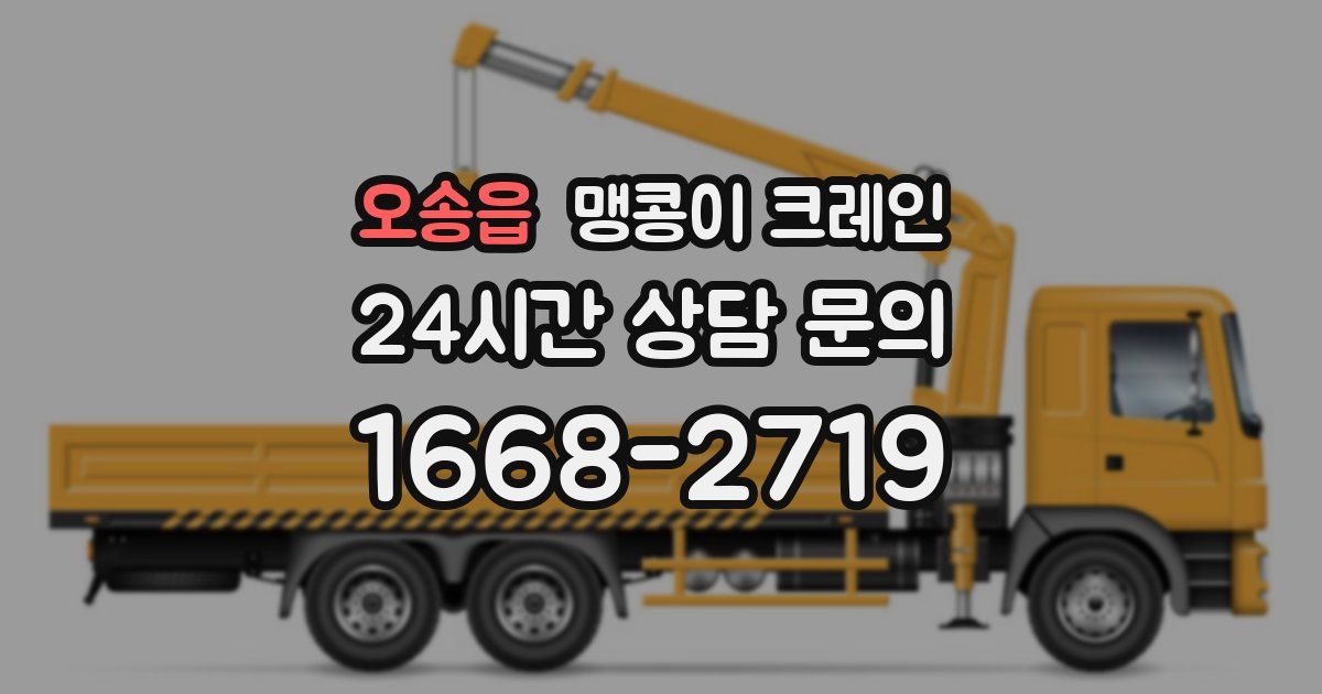 오송읍 맹콩이 크레인