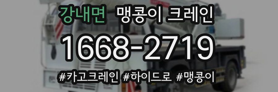 강내면 맹콩이 크레인