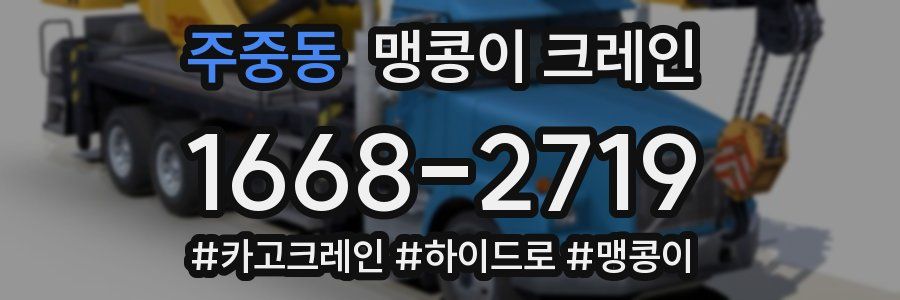 주중동 맹콩이 크레인