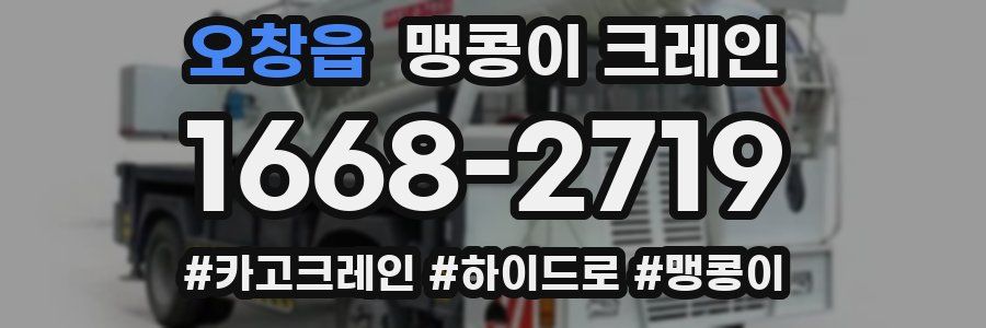 오창읍 맹콩이 크레인