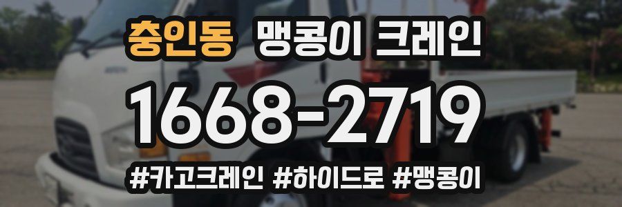 충인동 맹콩이 크레인