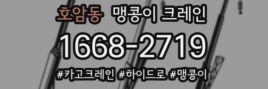 호암동 맹콩이 크레인