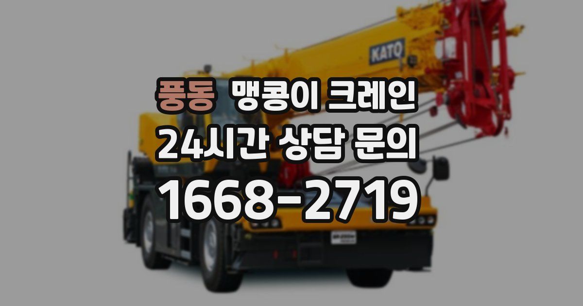 풍동 맹콩이 크레인